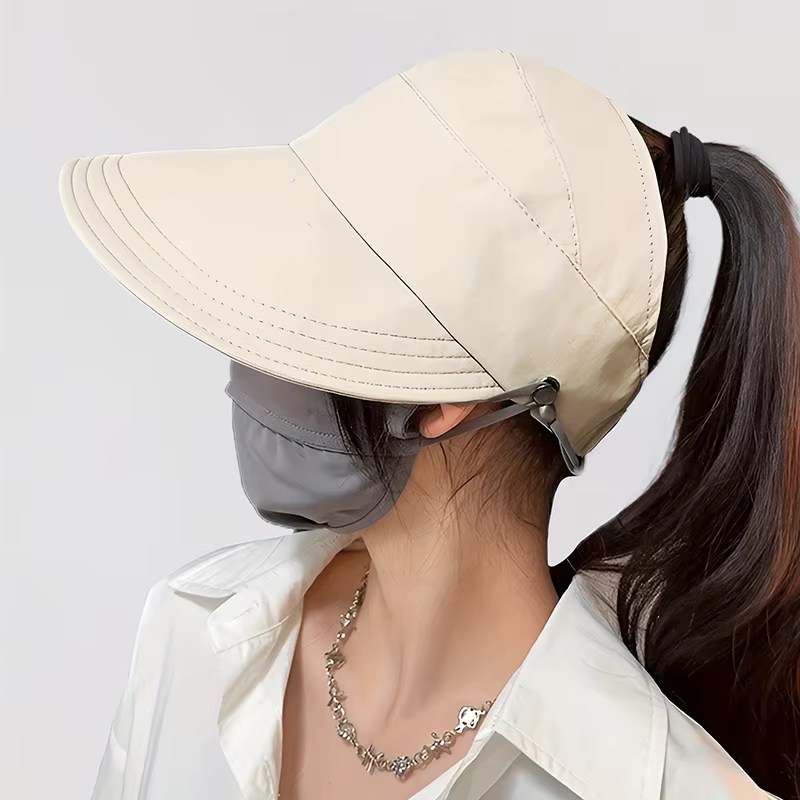 Baseball Cap Can Hang Mask Outdoor Thin Quick Drying Sun Hat