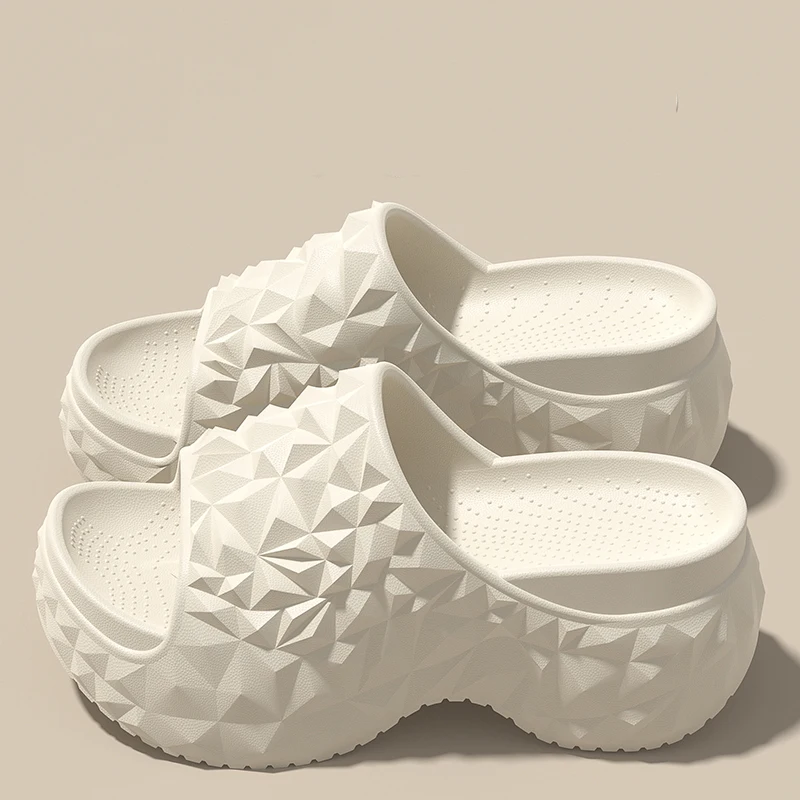 Comfort Soft Chunky Open Toe Non-slip Beach Style Thick Bottom Slides Slippers