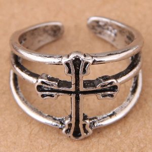 Ring Cross Open Birthday Gift Jewelry