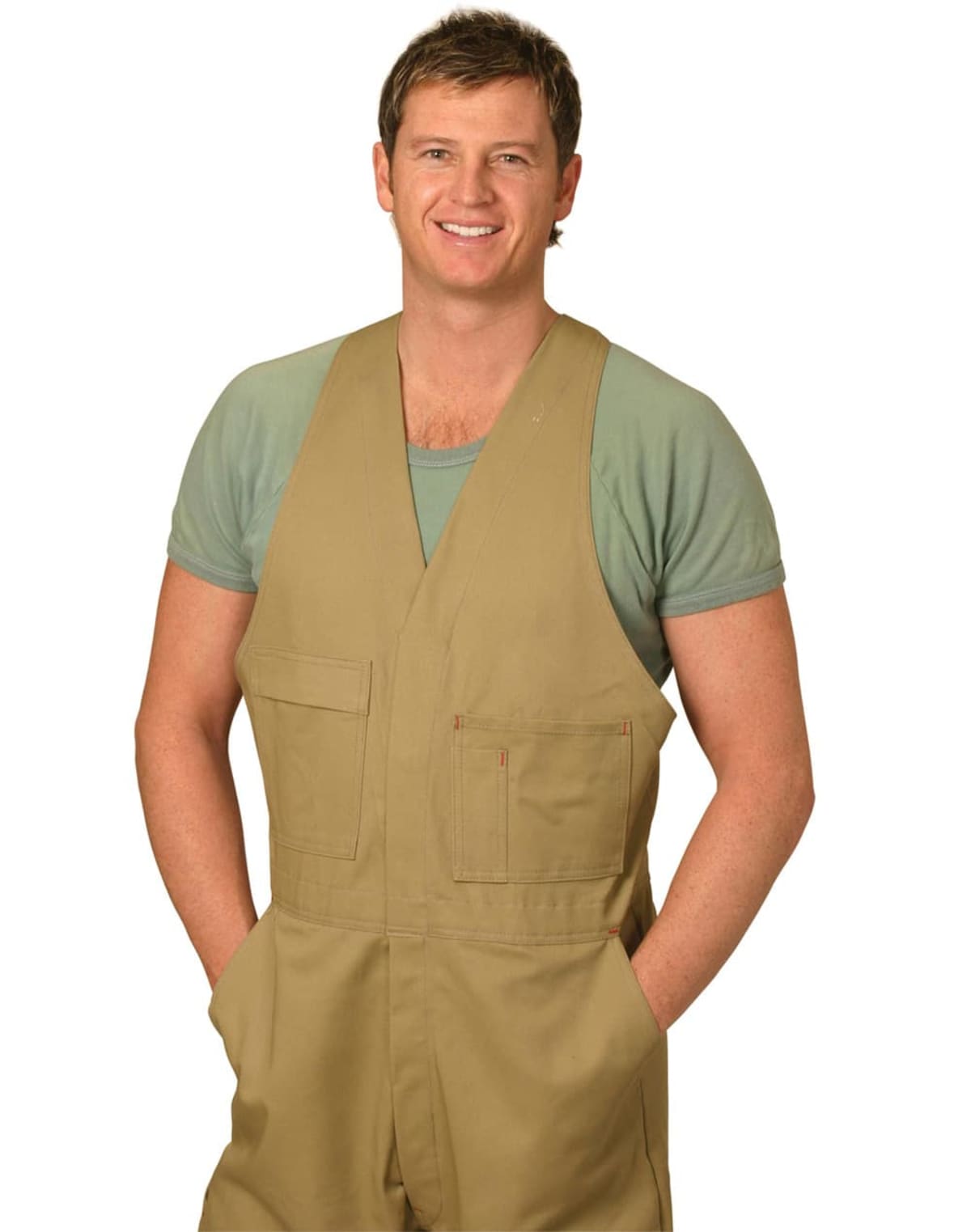 Men’s Cotton Drill Action Back Overall-Regular